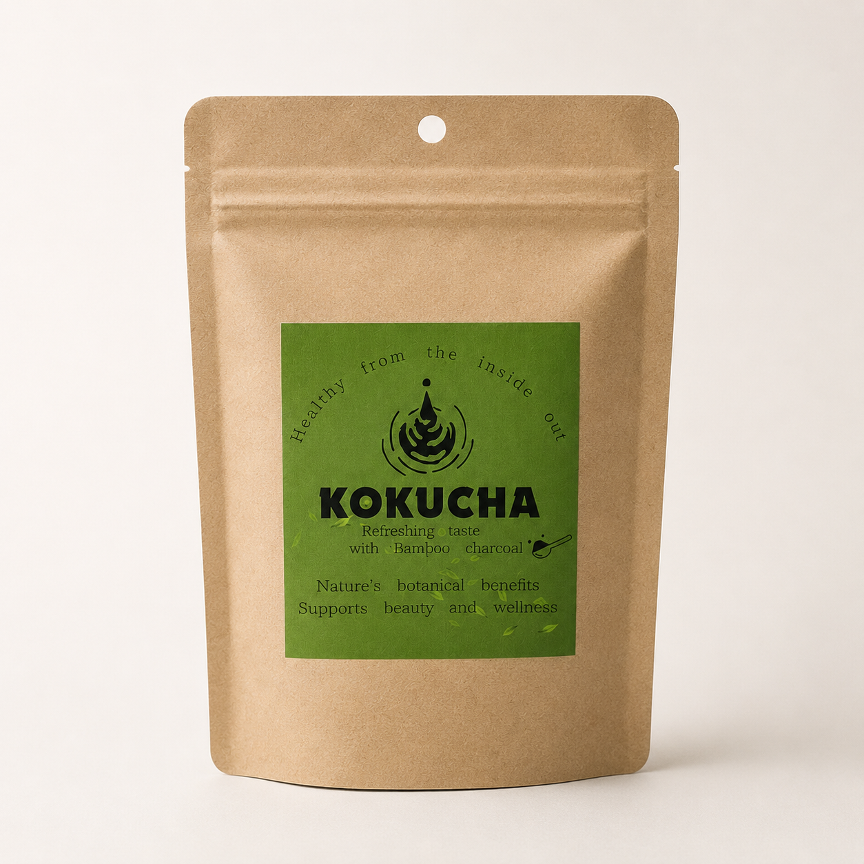 KOKUCHA (竹炭入り粉末緑茶) 30g｜山梨県産竹炭×静岡県産無農薬茶葉